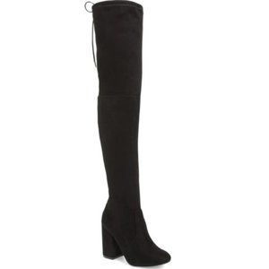 Steve Madden over-the-knee boots, black US 9
